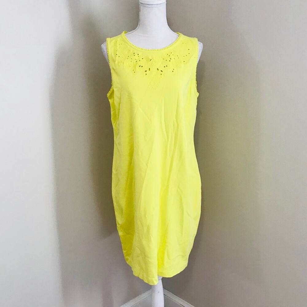 Talbots Neon Dress Size Large Petite